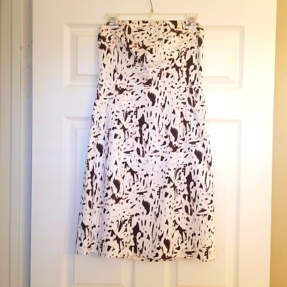Camille la Vie Strapless dress animal print size 4